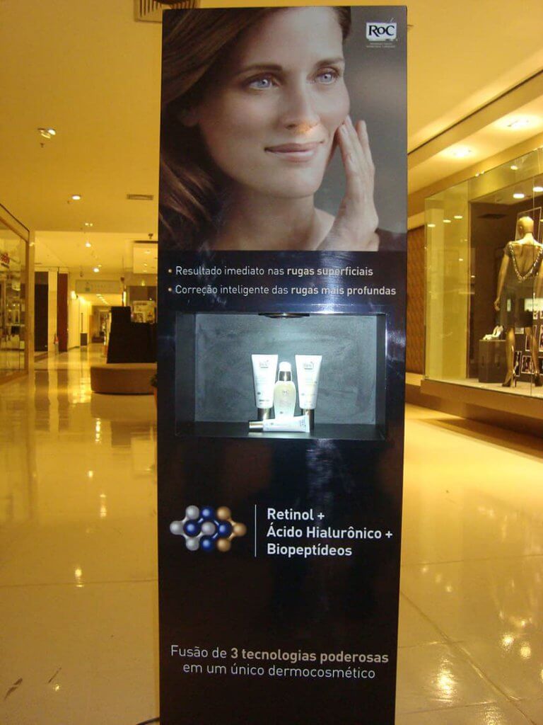 PDV do lançamento da ROC em shoppings do Brasil.